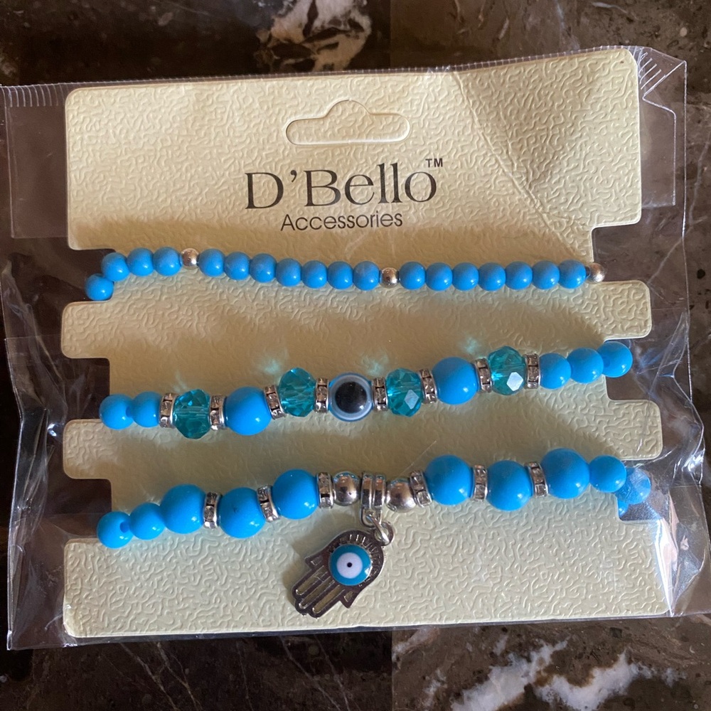 D’ Bello beaded evil eye bracelets